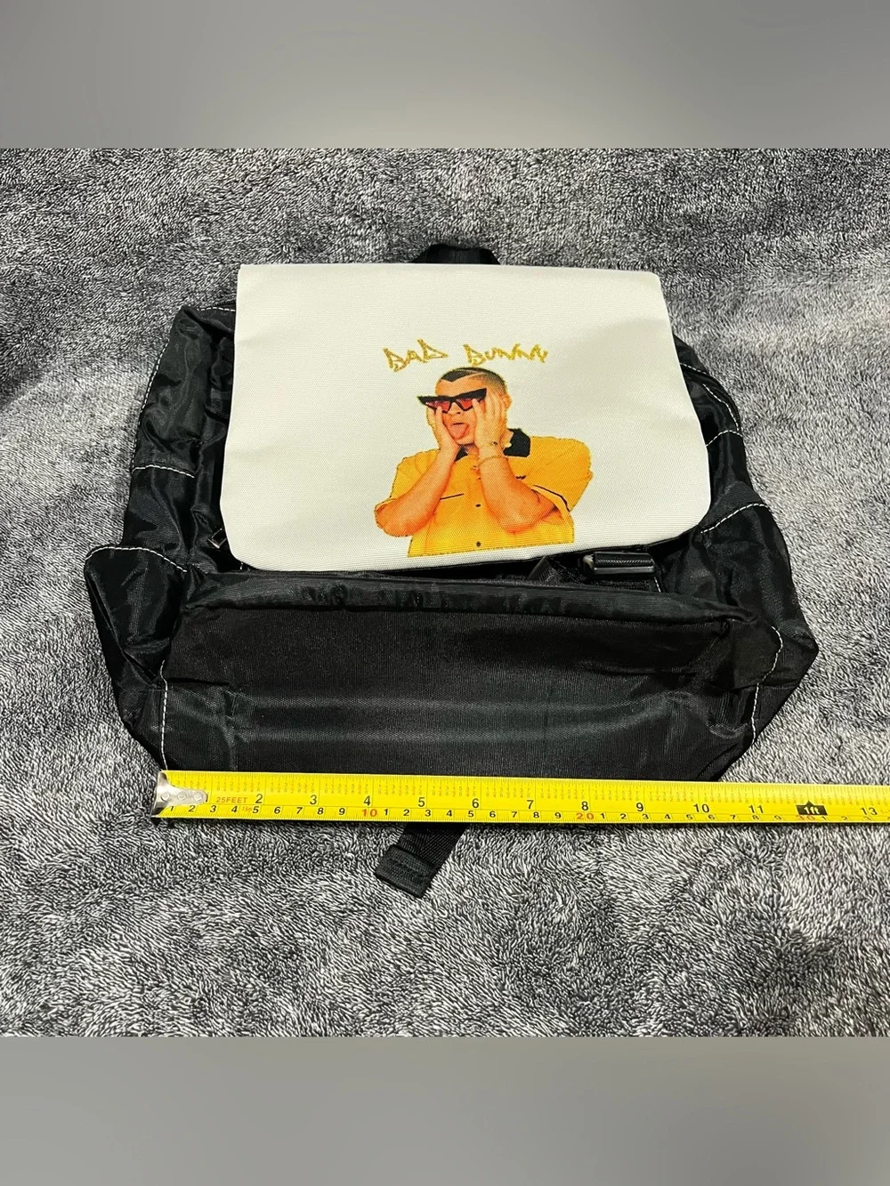 Bad Bunny Oxford Canvas Flap Backpack unisex